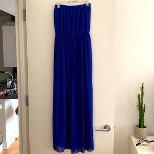 Top shop strapless maxi dress